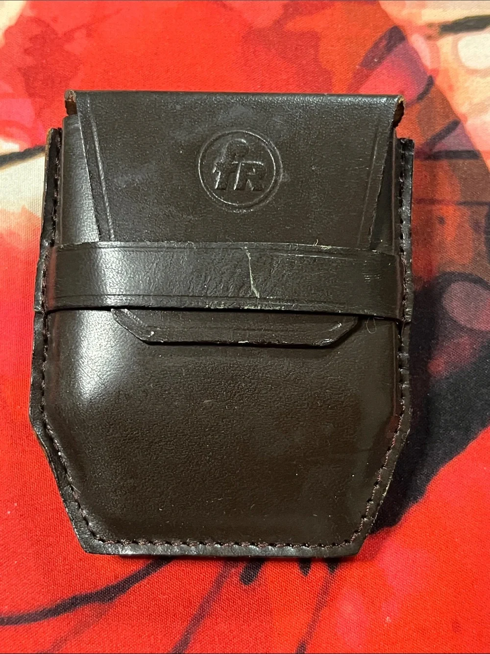 Black Leather Belt Holster Case - Unbranded